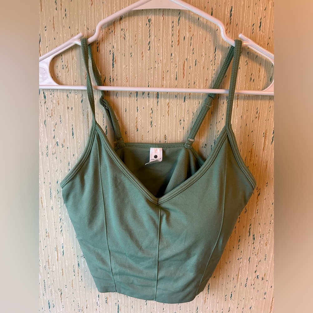 Yogalicious Green Sports Bra Size Medium